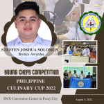 DMMMSU COM studes clinch bronze award in Philippine Culinary Cup