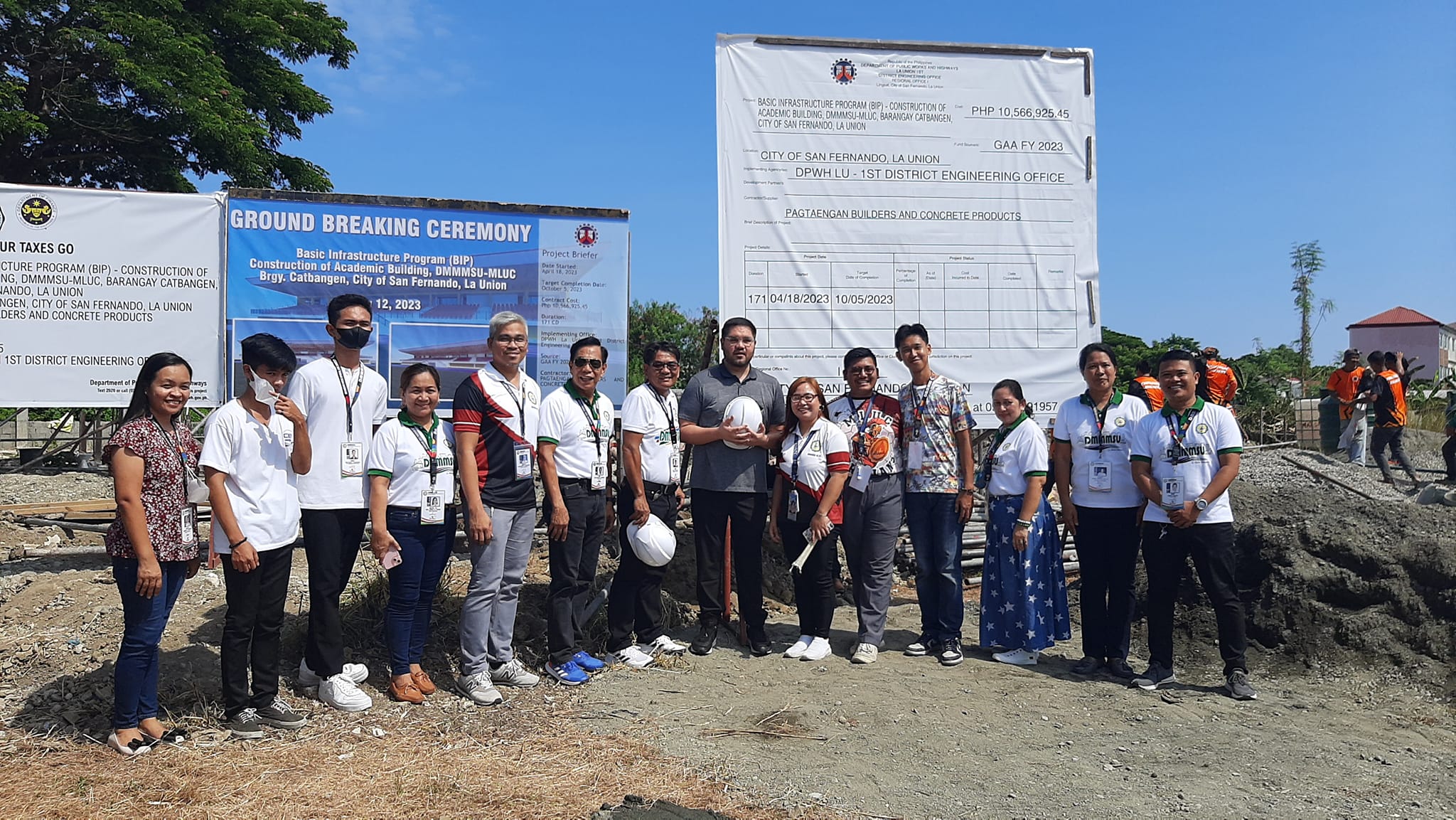 DMMMSU breaks ground for new Academic Building in MLUC | Don Mariano ...