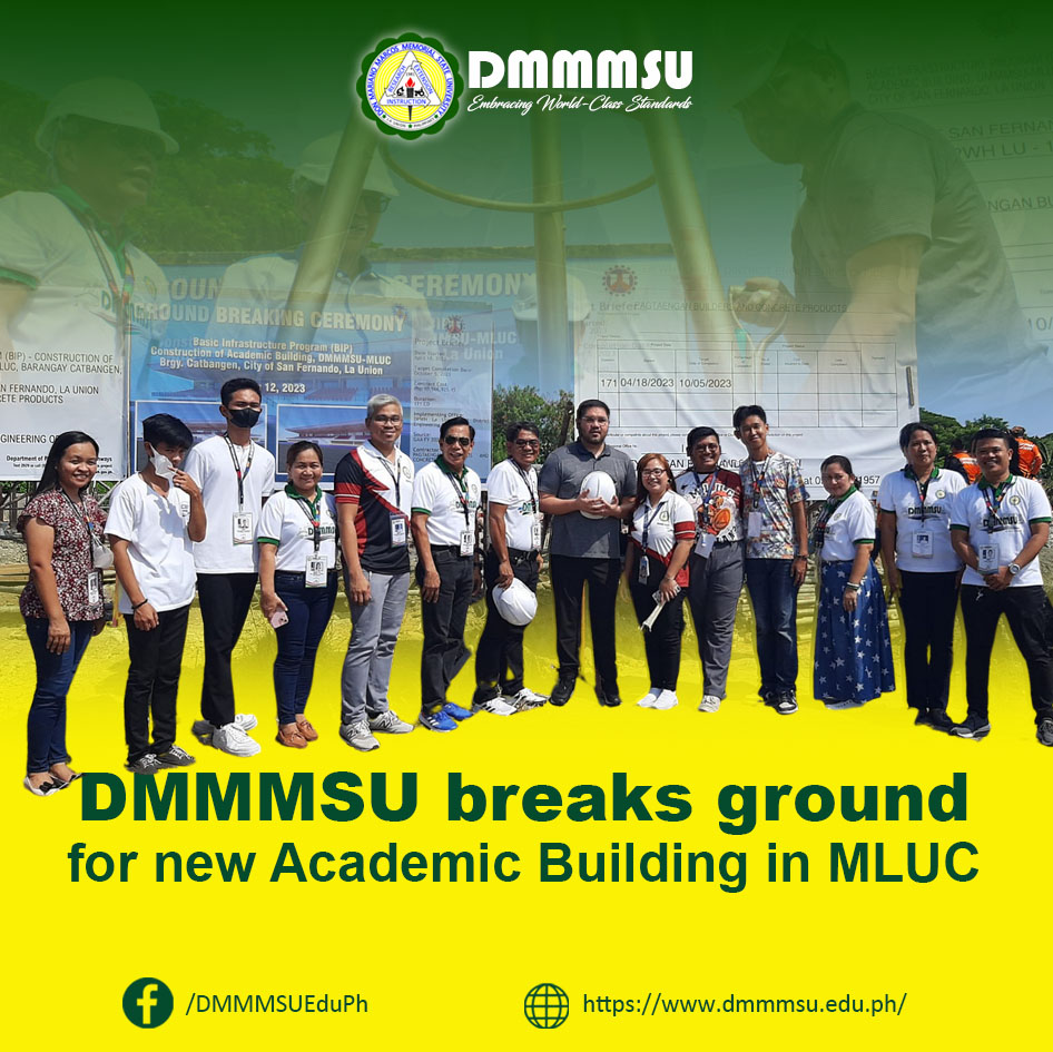 DMMMSU breaks ground for new Academic Building in MLUC | Don Mariano ...