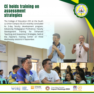 CE holds training on assessment strategies