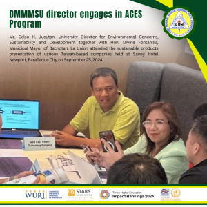 DMMMSU director engages in ACES Program