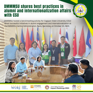 DMMMSU shares best practices in alumni and internationalization affairs with CSU