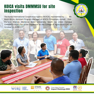 KOICA visits DMMMSU for site inspection