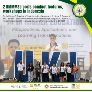 2 DMMMSU profs conduct lectures, workshops in Indonesia