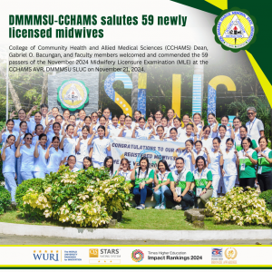 DMMMSU-CCHAMS salutes 59 newly licensed midwives