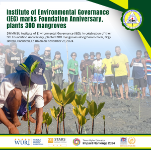 Institute of Environmental Governance (IEG) marks Foundation Anniversary, plants 300 mangroves