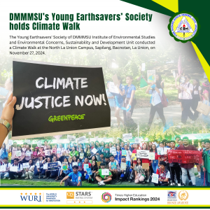 DMMMSU’s Young Earthsavers’ Society holds Climate Walk