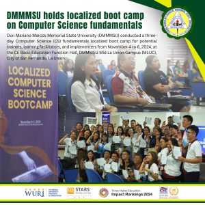 DMMMSU holds localized boot camp on Computer Science fundamentals