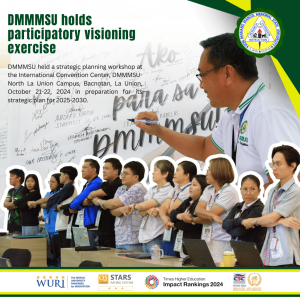 DMMMSU holds participatory visioning exercise