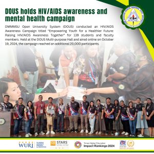 DOUS holds HIV/AIDS awareness and mental health campaign