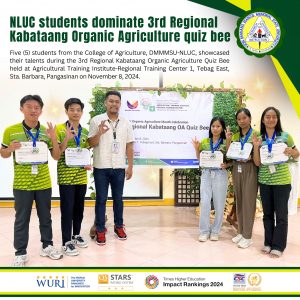 NLUC students dominate 3rd Regional Kabataang Organic Agriculture quiz bee