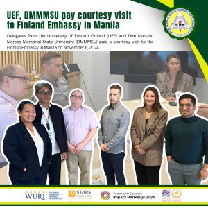 UEF, DMMMSU pay courtesy visit to Finland Embassy in Manila