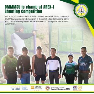 DMMMSU is champ at AREX-1 Shooting Competition