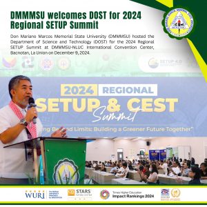 DMMMSU welcomes DOST for 2024 Regional SETUP Summit