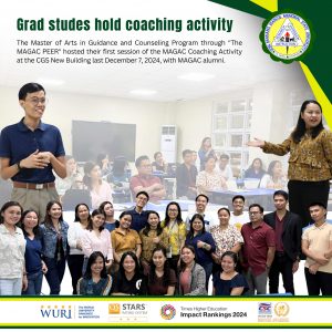 Grad studes hold coaching activity