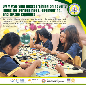 DMMMSU-SRDI hosts training on novelty items for agribusiness, engineering, and textile students