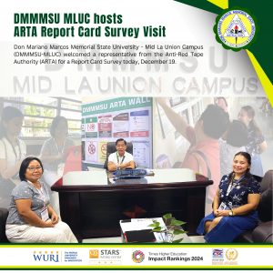 DMMMSU MLUC hosts ARTA Report Card Survey Visit