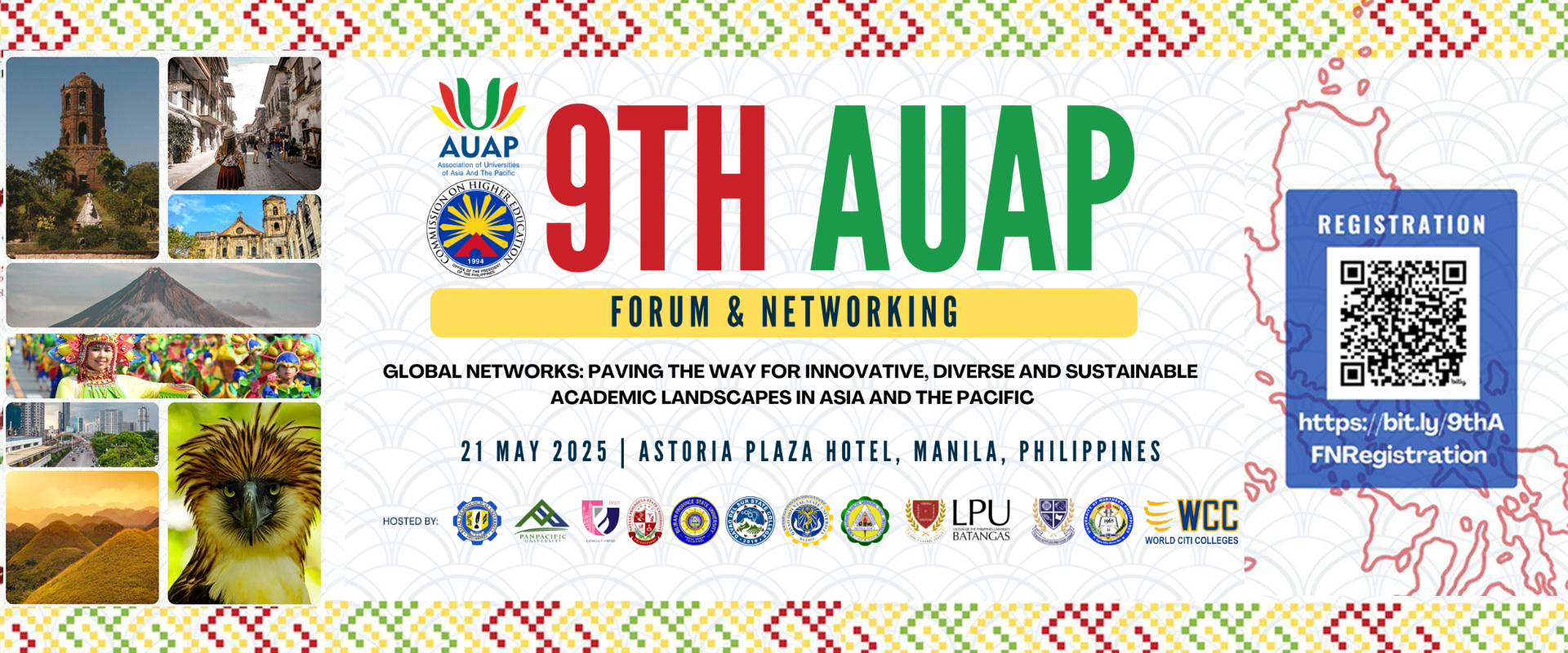 9th AUAP FORUM & NETWORKING Poster: Credits to Association of Universities of Asia and the Pacific (AUAP)