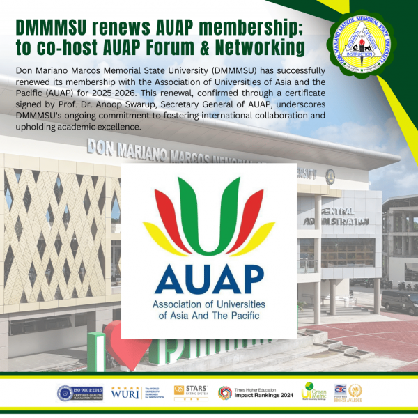 DMMMSU renews AUAP membership; to co-host AUAP Forum & Networking