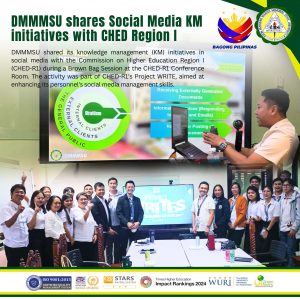 DMMMSU shares Social Media KM initiatives with CHED Region I