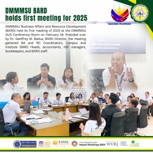 DMMMSU BARD holds first meeting for 2025