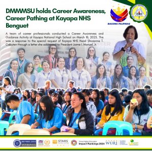 DMMMSU holds Career Awareness, Career Pathing at Kayapa NHS Benguet