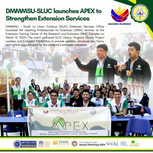 DMMMSU-SLUC launches APEX to Strengthen Extension Services